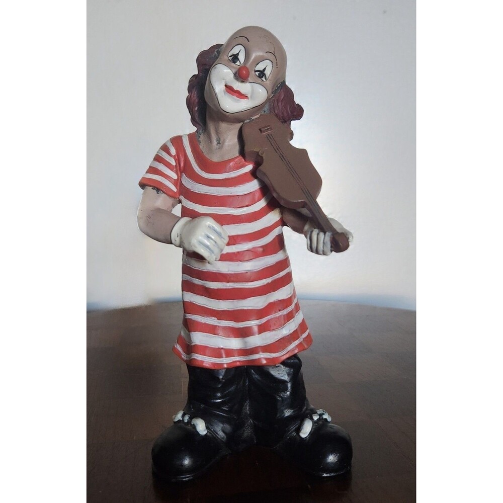 Vintage Gilde Handwerk Clown With Violin, Great Condition
